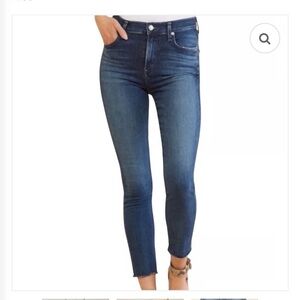 AGOLDE NWOT Blue Sophie High Rise Skinny Crop Jeans